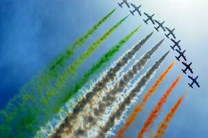 aerial display of the tricolor arrows photo