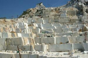 photographic documentation of a marble quarry in Carrara photo