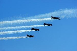 aerial display of the tricolor arrows photo