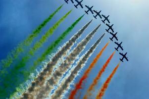 aerial display of the tricolor arrows photo