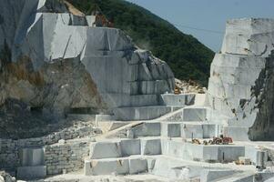photographic documentation of a marble quarry in Carrara photo