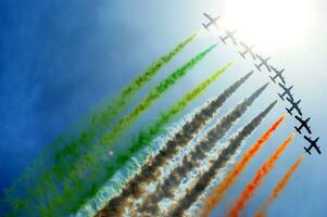 aerial display of the tricolor arrows photo