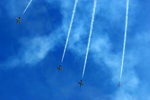 aerial display of the tricolor arrows photo