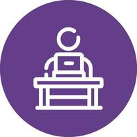 Work From Home Creative Icon Design vector
