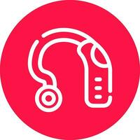 Hearing Aid Creative Icon Design vector