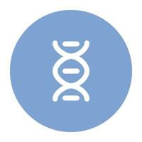 Science and Lab Flat cicular icon vector