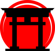 Tor torii Schrein Japanisch Stil Symbol png