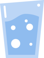 Glass fresh clean water drink icon png