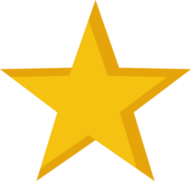 Yellow shining sparkle star icon png