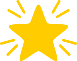 amarillo brillante brillar estrella icono png