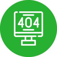 Error 404 Creative Icon Design vector