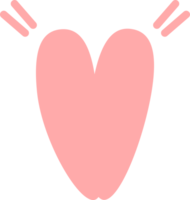 Cute sweet pink heart png