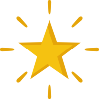 Gelb leuchtenden funkeln Star Symbol png