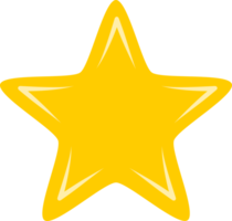 Yellow shining sparkle star icon png