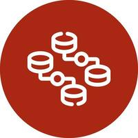Unstructured Data Creative Icon Design vector