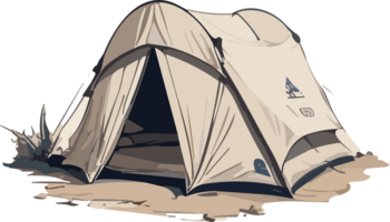 tält camping koppla av utomhus- ai generativ png