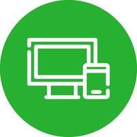Responsive Web Design Creative Icon Design vector