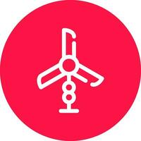 Wind Turbine Creative Icon Design vector