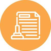 Legal Document Creative Icon Design vector