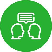 Face To Face Creative Icon Design vector