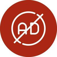 Ad Blocker Creative Icon Design vector