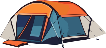 Tent Camping Safety Navigating Nature's Challenges AI Generative png