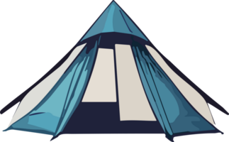 Zelt Camping Sicherheit navigieren der Natur Herausforderungen ai generativ png