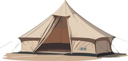 tent camping kom tot rust buitenshuis ai generatief png