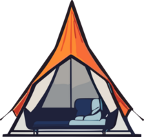 Tent Camping Safety Navigating Nature's Challenges AI Generative png