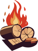 Firewood Heat The Physics of Staying Warm AI Generative png