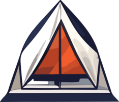 Tent Camping Safety Navigating Nature's Challenges AI Generative png