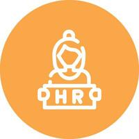 Human Resources Creative Icon Design vector