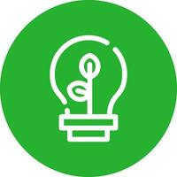 Eco Bulb Creative Icon Design vector