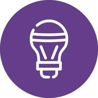 LED Bulb Creative Icon Design vector