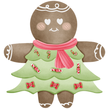 jul pepparkaka småkakor isolerat på transparent bakgrund png