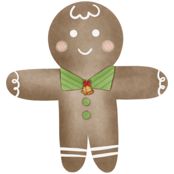 jul pepparkaka småkakor isolerat på transparent bakgrund png