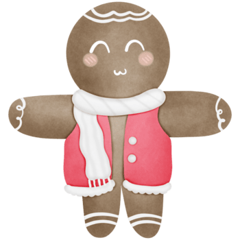 jul pepparkaka småkakor isolerat på transparent bakgrund png