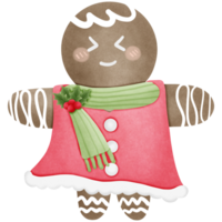 Kerstmis peperkoek koekjes geïsoleerd Aan transparant achtergrond png