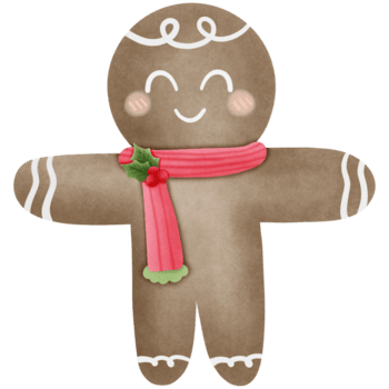 jul pepparkaka småkakor isolerat på transparent bakgrund png