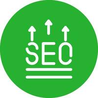 diseño de icono creativo seo vector