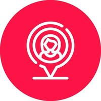 User Location Creative Icon Design vector
