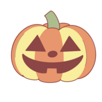 calabaza de halloween espeluznante png