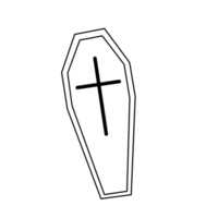 Spooky Halloween Coffin png