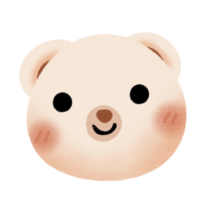 lindo oso kawaii png