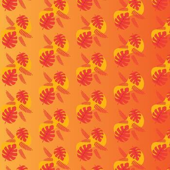 The background design with leaf patterns is suitable for the autumn theme. vector
