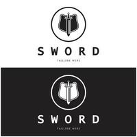Sword with wings and king vector image