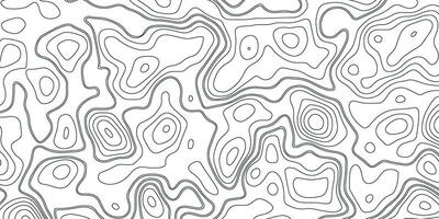 Topographic Map. Topographic Background. Topography Map Line. Black and White Pattern of Lines and Curves vector