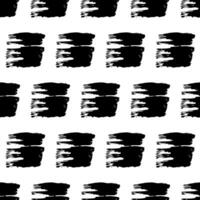 Seamless pattern with dark hand drawn scribble smear on white background. Abstract grunge texture. Vector illustration