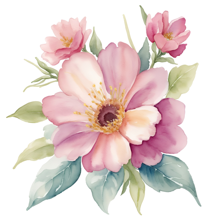 Watercolor Flowers Clipart PNGs for Free Download
