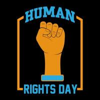 Human rights day. Human rights t-shirt design. vector